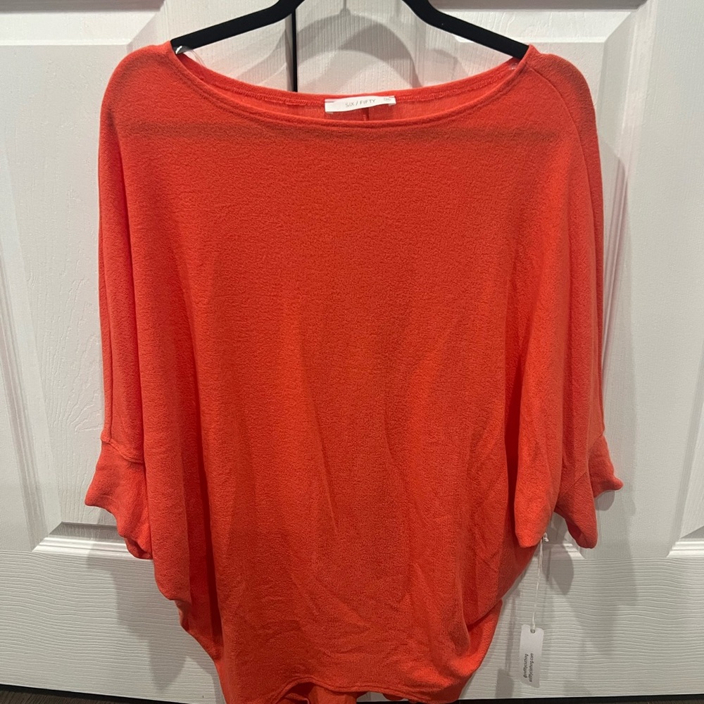 Women's Six Fifty Orange flowy  Top
